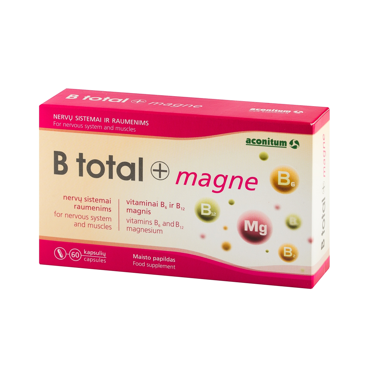 ACONITUM  B TOTAL + MAGNE, 60 kapsulių - 
