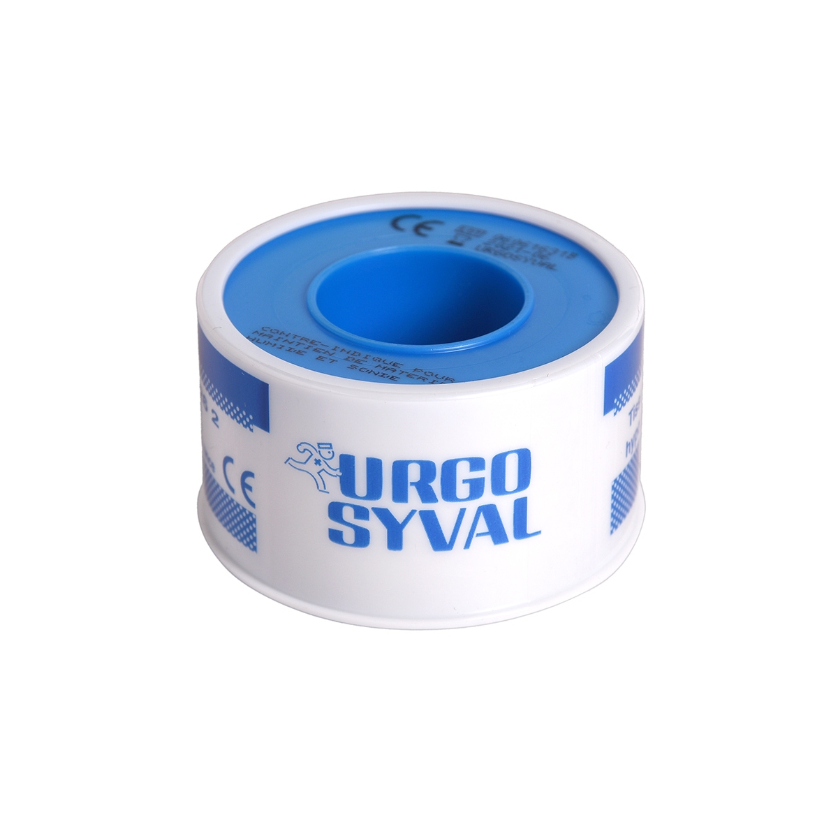 URGO baltas medžiaginis pleistras SYVAL, 2.5cm x 5m, N1 - 