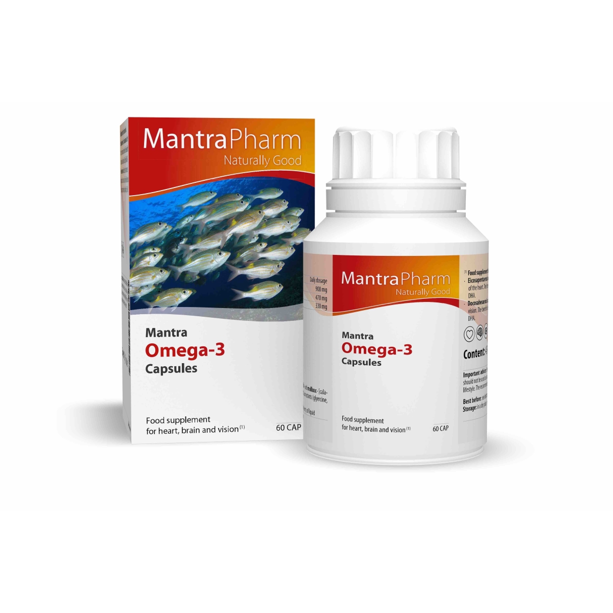 MANTRA OMEGA-3, 60 kapsulių - 