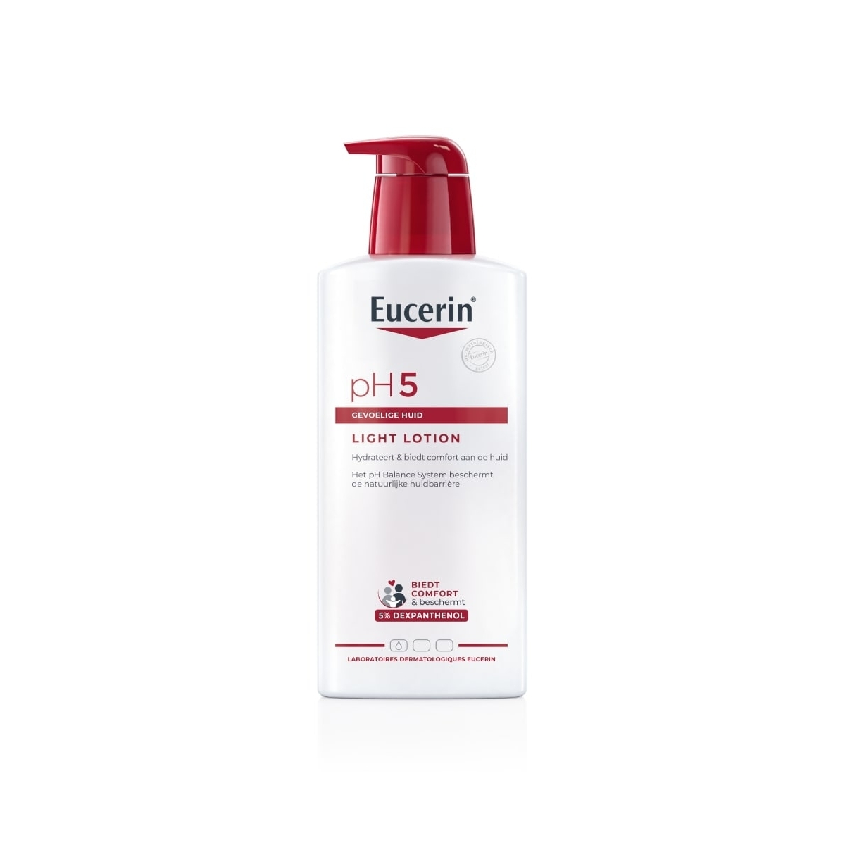 EUCERIN lengvas losjonas jautriai odai pH5, 400 ml - 
