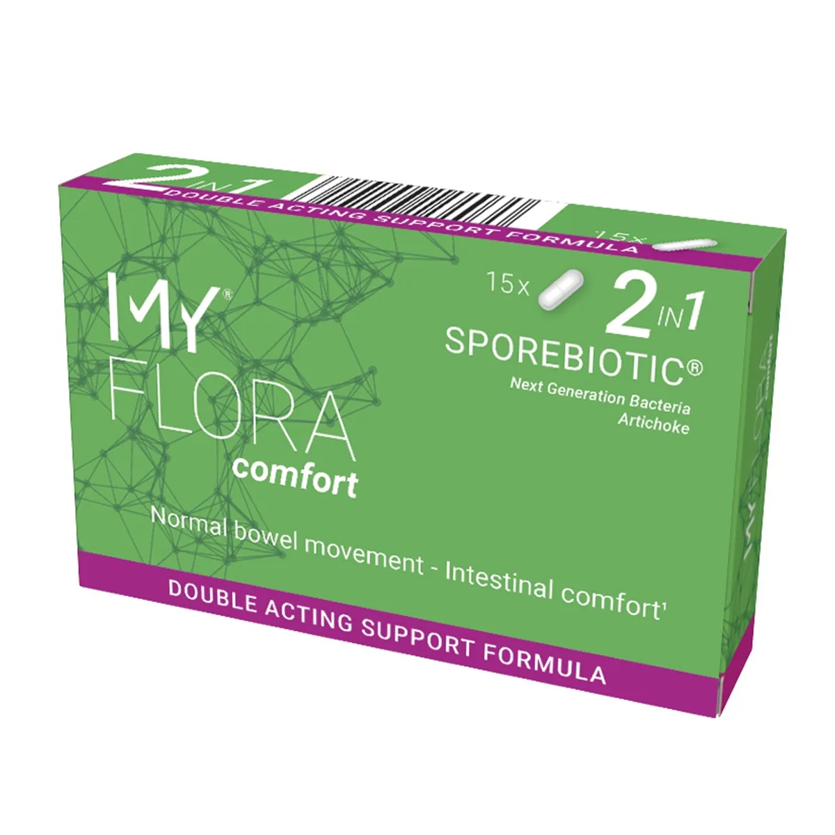 MY FLORA SPOREBIOTIC® COMFORT, 15 kapsulių - 