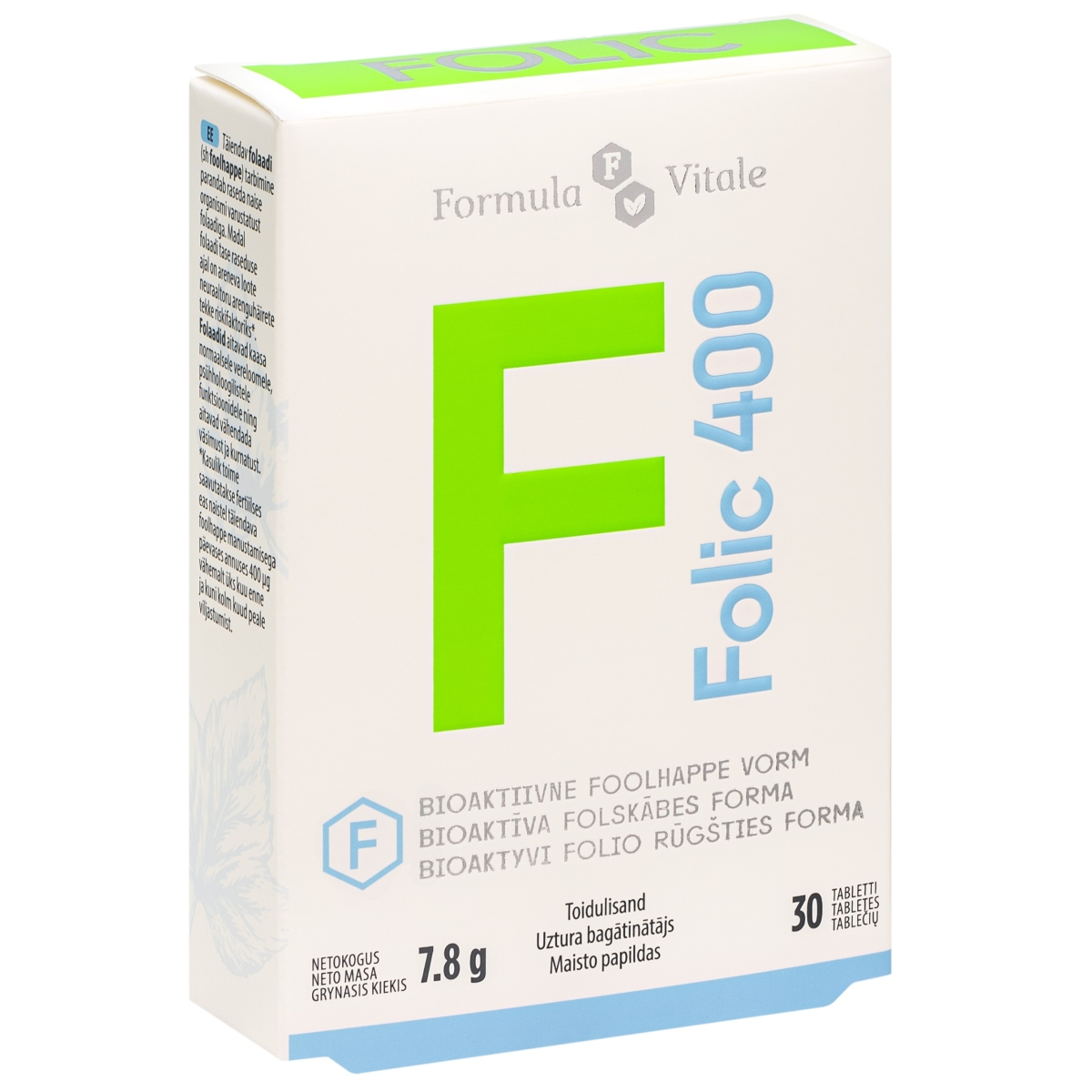 Formula Vitale FOLIC 400, N30 tabletės - 