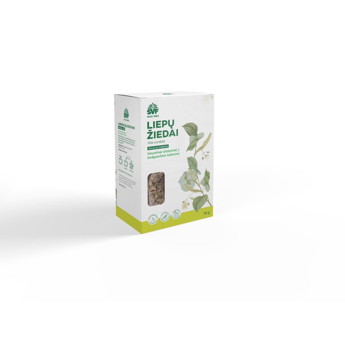 ŠVF žolelių arbata LIEPIŲ ŽIEDAI, 50g - 