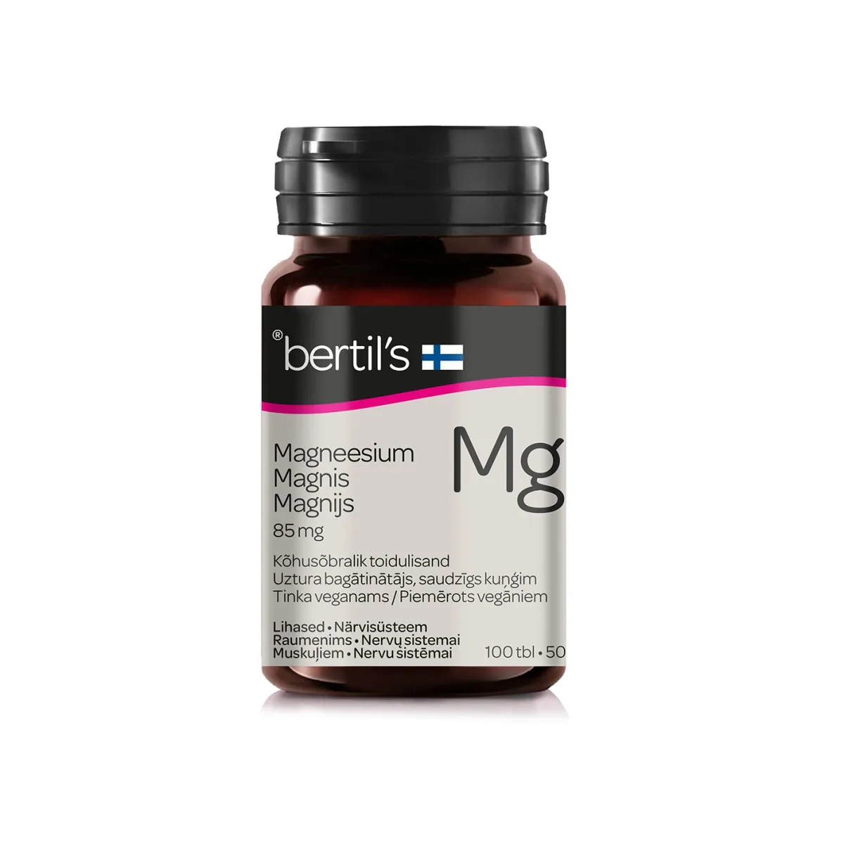BERTIL'S Magnis 85mg MG, 100 tablečių - 