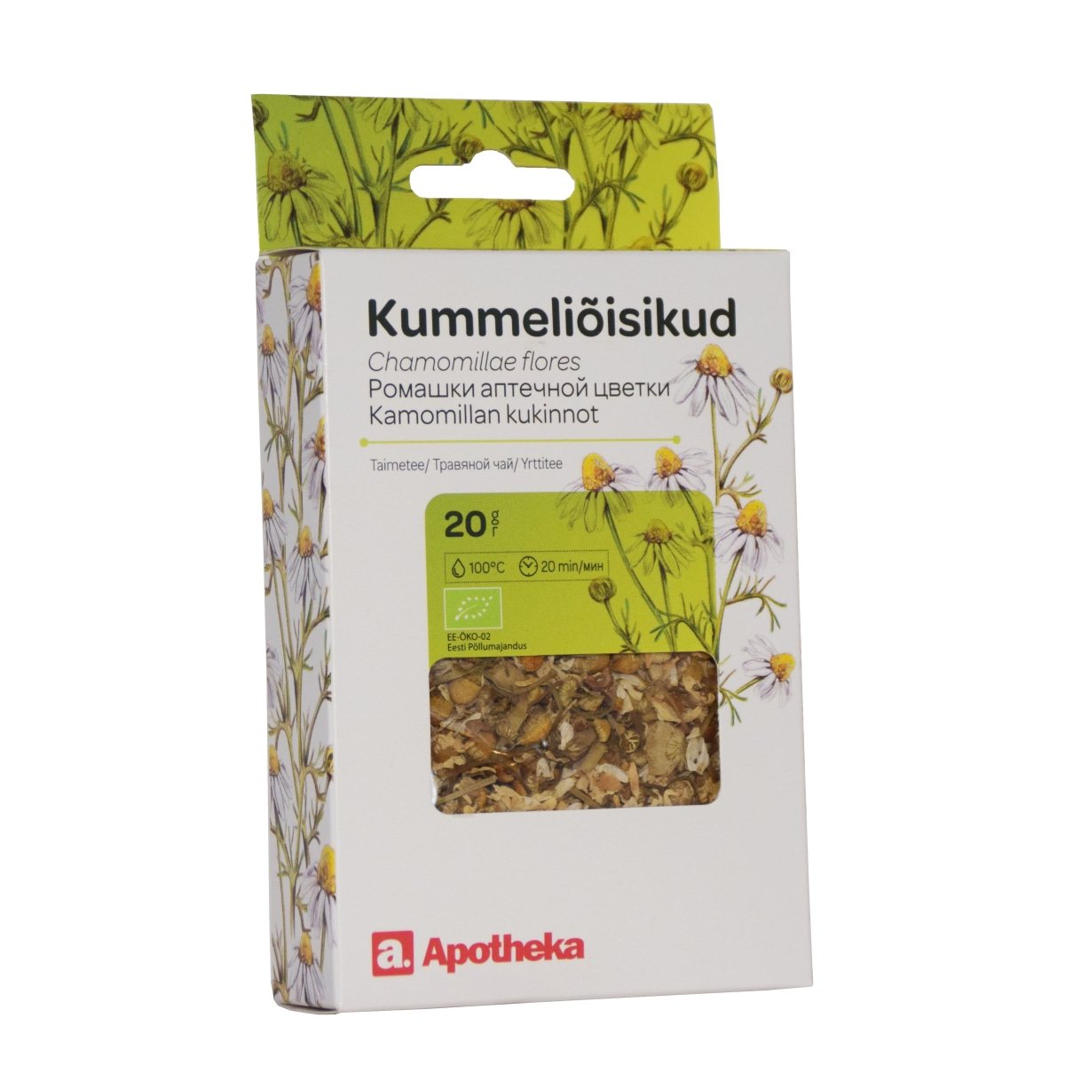 APOTHEKA vaistažolių arbata VAISTINIŲ RAMUNĖLIŲ ŽIEDAI, 20g - 