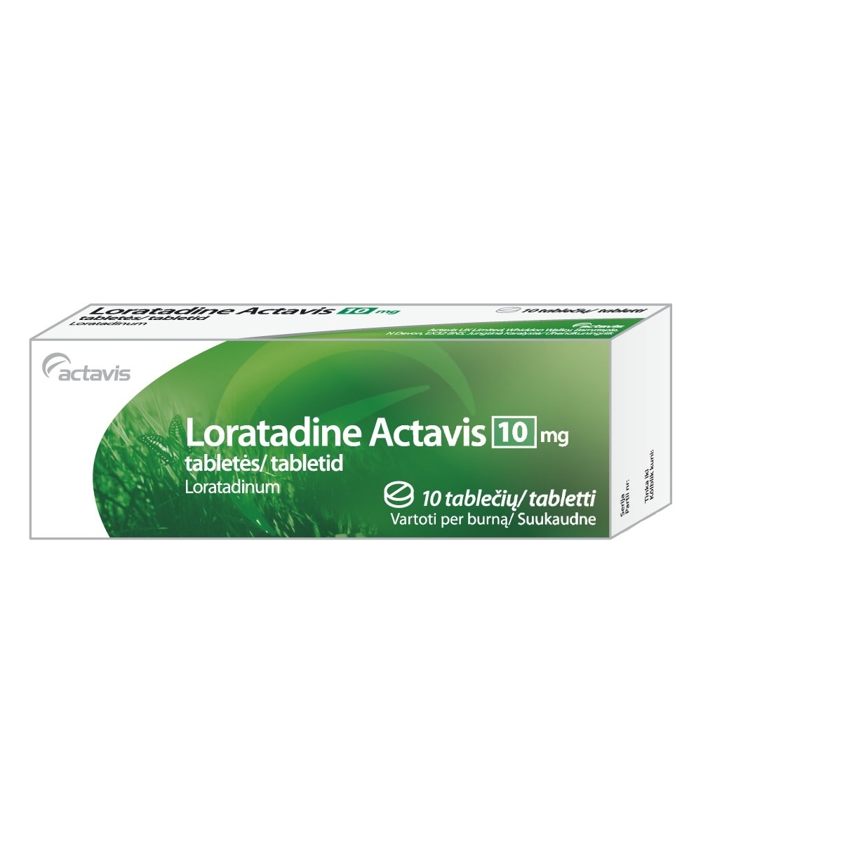 Loratadine Actavis 10mg tab.N10 - 