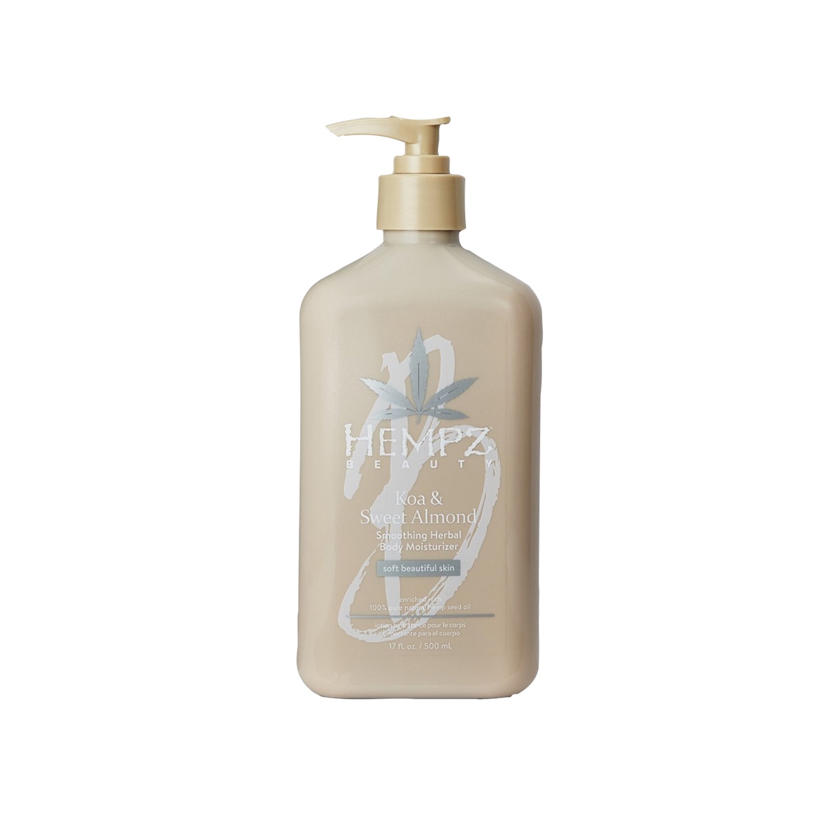 HEMPZ drėkinantis kūno kremas KOA & SWEET ALMOND, 500ml - 
