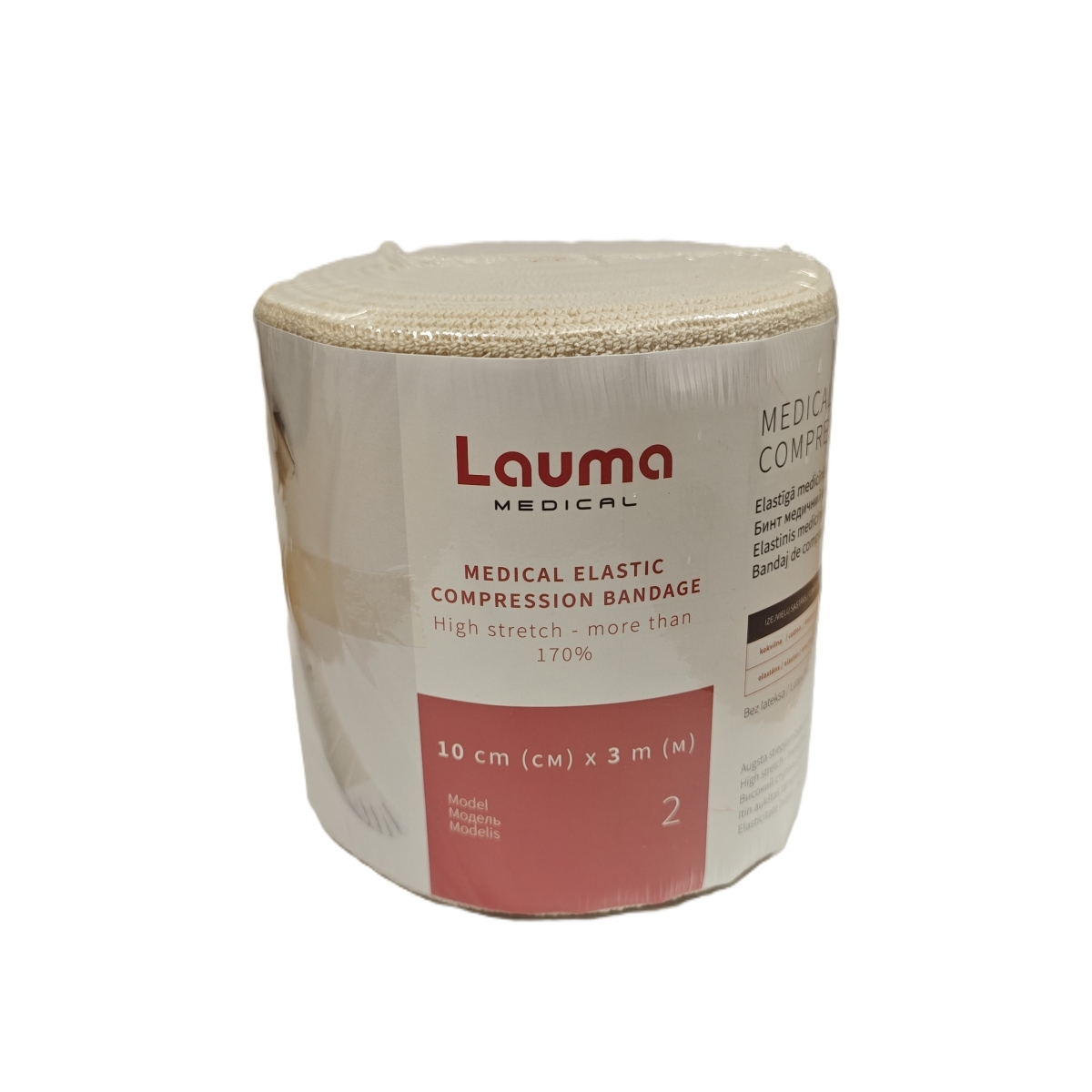 Lauma Medical elastinis tvarstis, 10 cm x 3,0 m - 