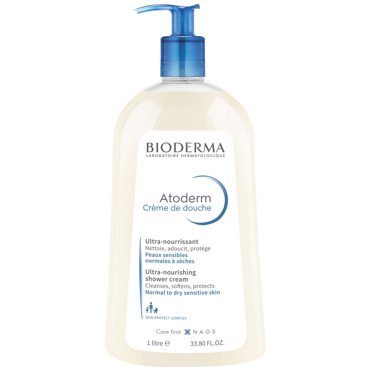BIODERMA kreminis prausiklis sausai odai ATODERM CREME DE DOUCHE, 1 l - 