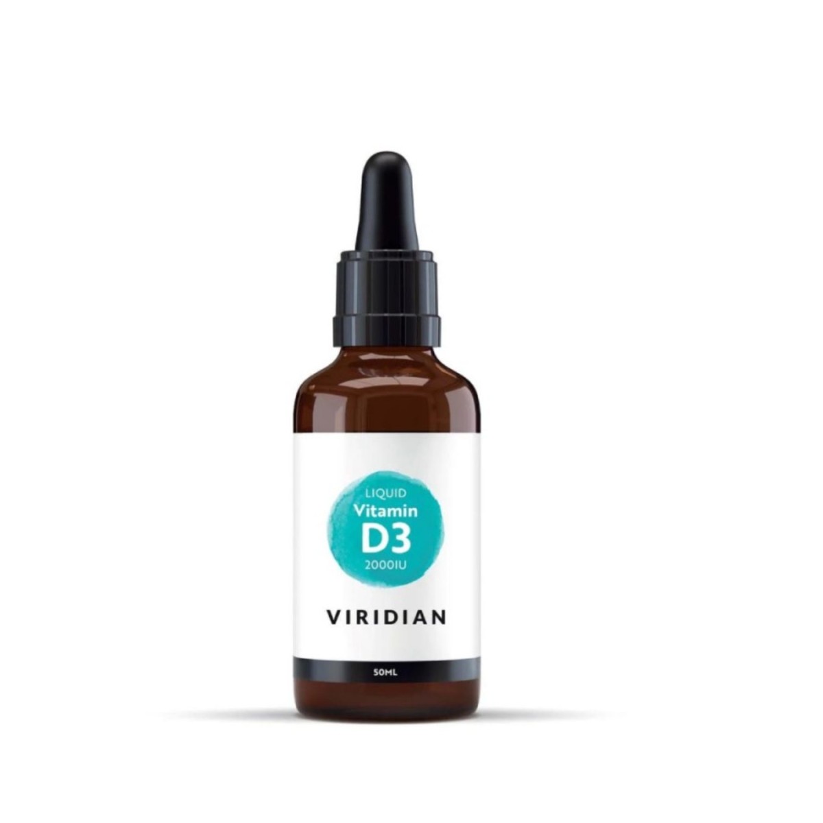 VIRIDIAN LIQUID VITAMIN D3 2000 IU, 50ml - 
