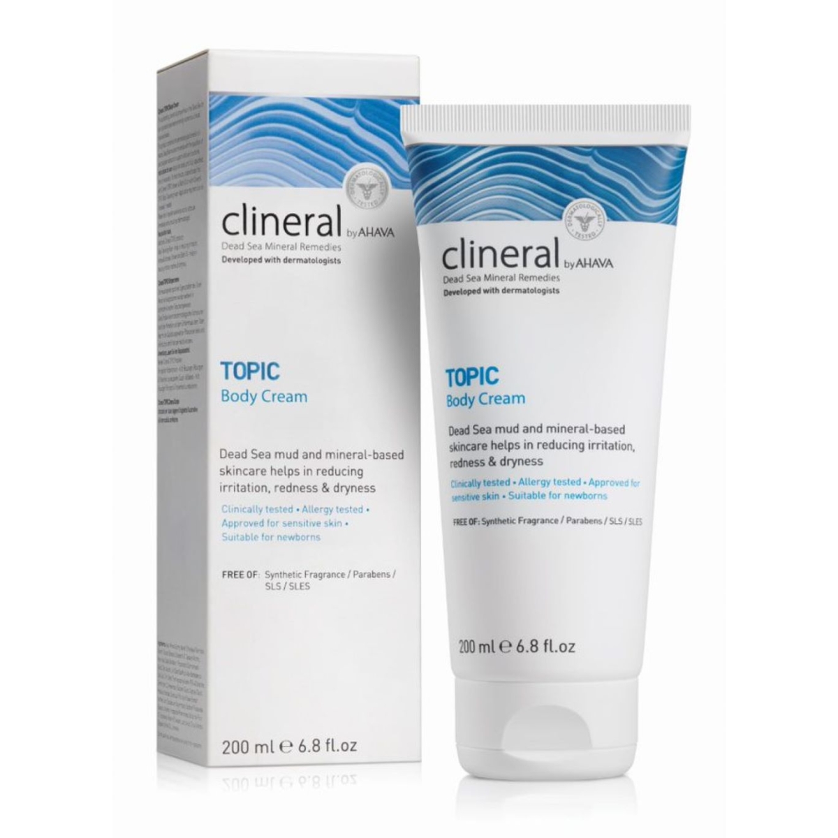 CLINERAL BY AHAVA kūno kremas TOPIC, 200ml - 