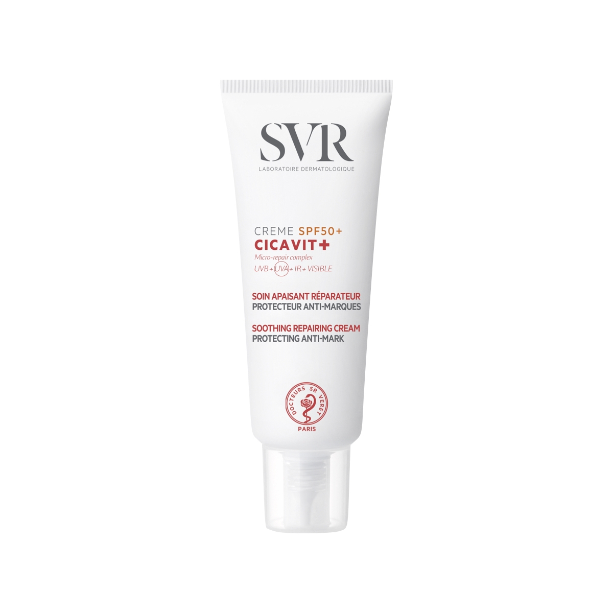 SVR CICAVIT+ SPF50+ specialus atstatomasis kremas pažeistai odai, 40ml - 