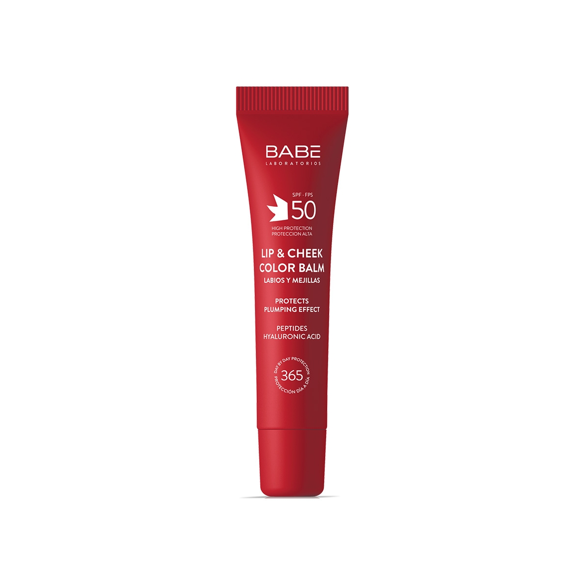BABÉ apsauginis lūpų ir skruostų balzamas SPF50, RED, 20ml - 