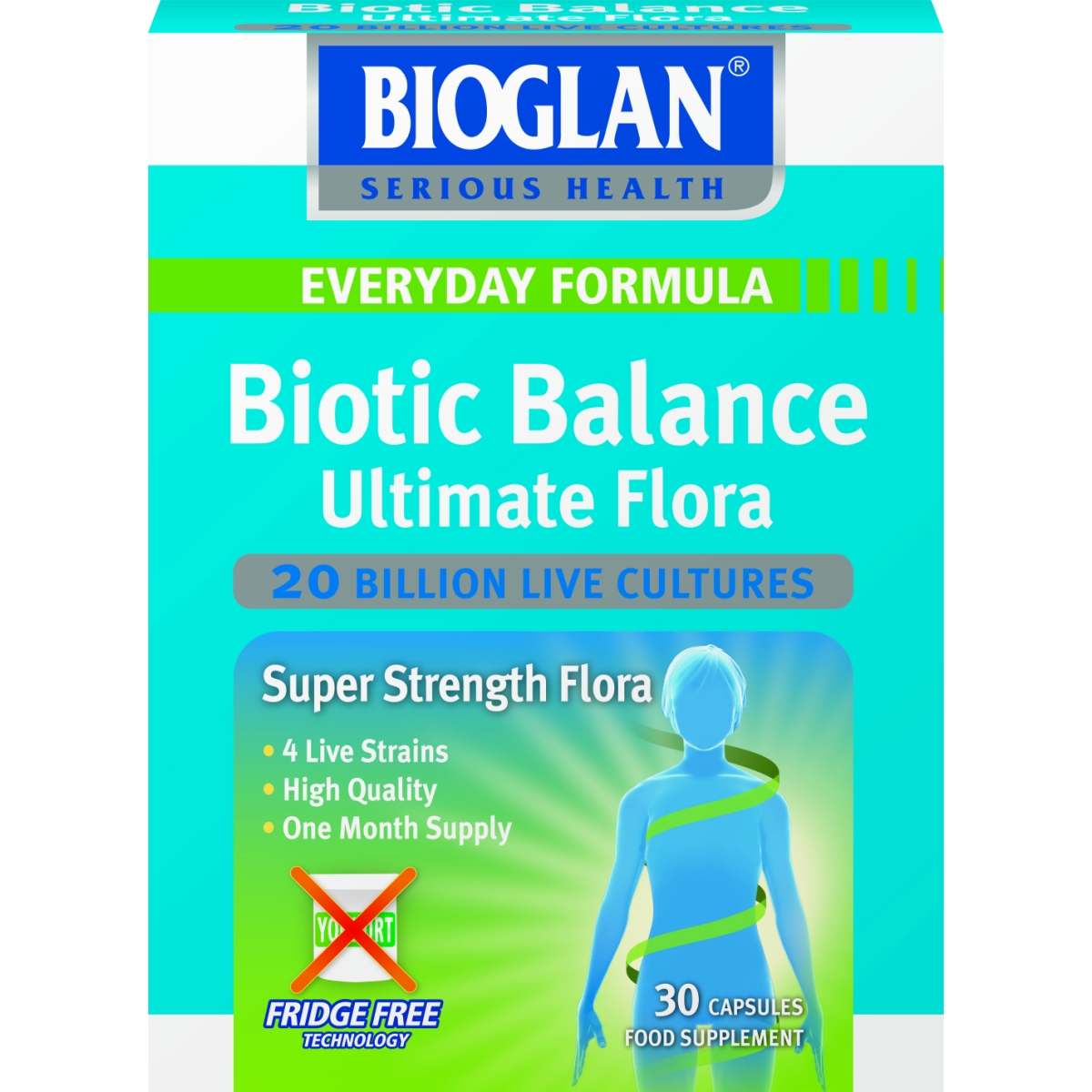 BIOGLAN probiotikai BIOTIC BALANCE ULTIMATE FLORA, N30 - 