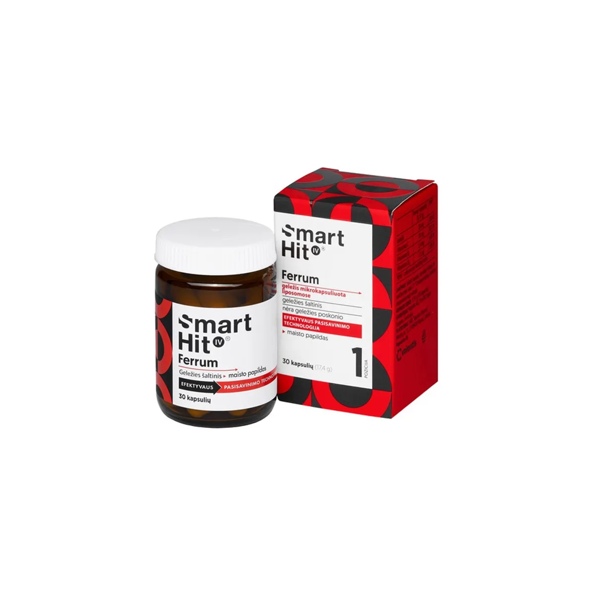 SMARTHIT IV FERRUM, 30 kapsulių - 