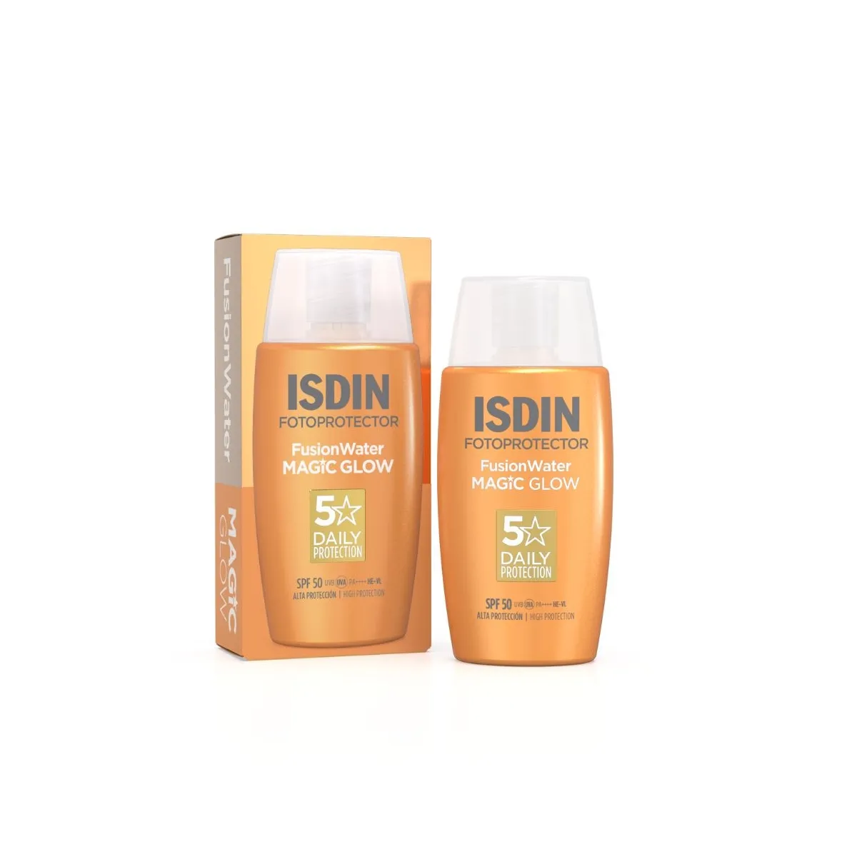 ISDIN apsauginė veido emulsija FUSION WATER MAGIC GLOW SPF50, 50ml - 
