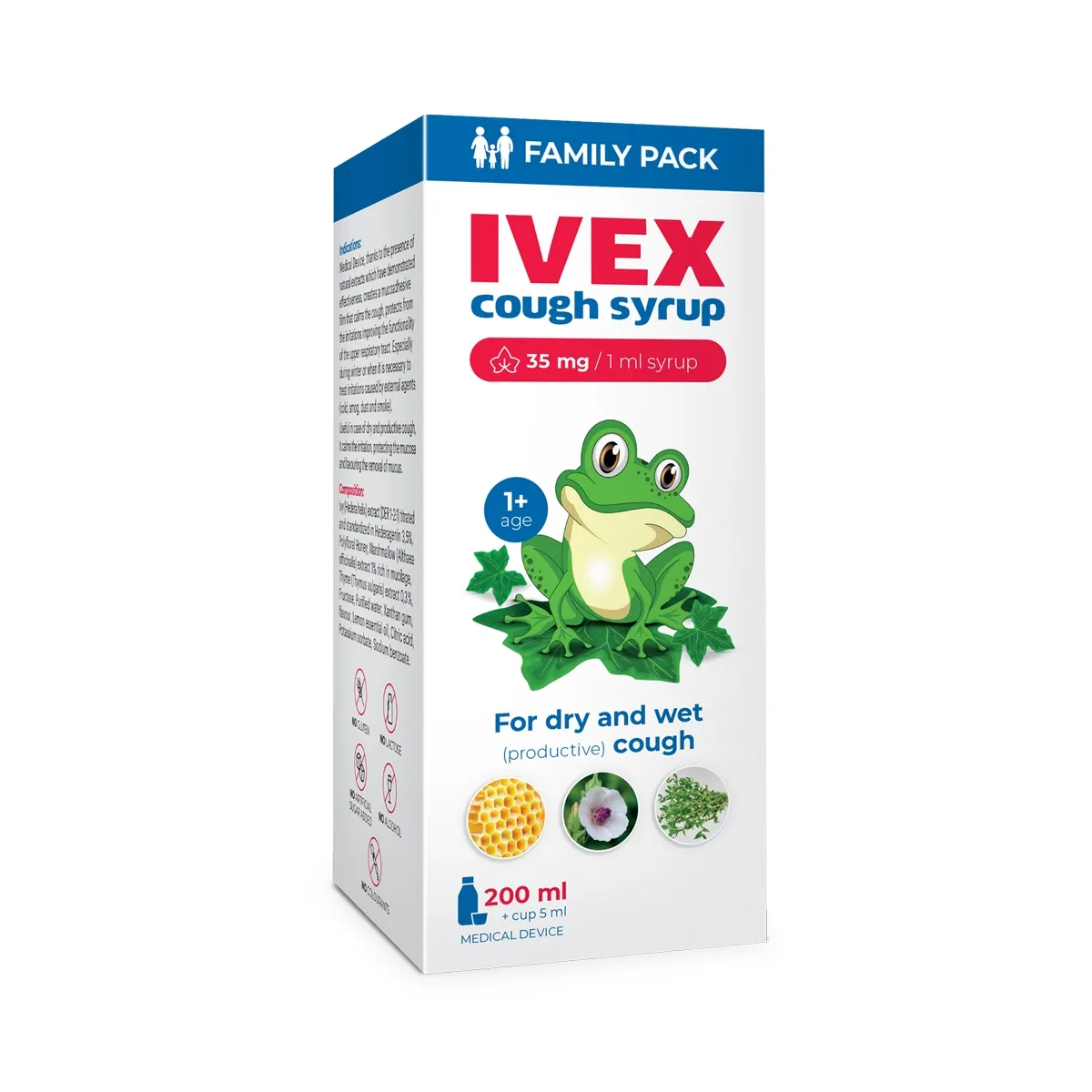 Ivex, sirupas nuo kosulio, 200ml - 