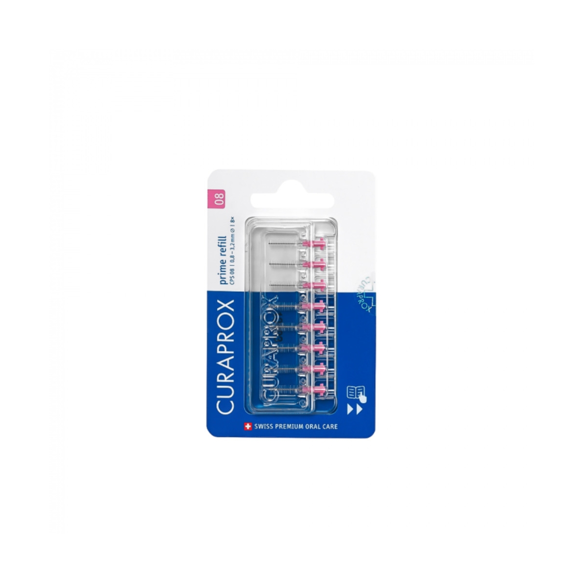 CURAPROX tarpdančių šepetėlių papildymas CPS PRIME REFILL 08, N8 - 