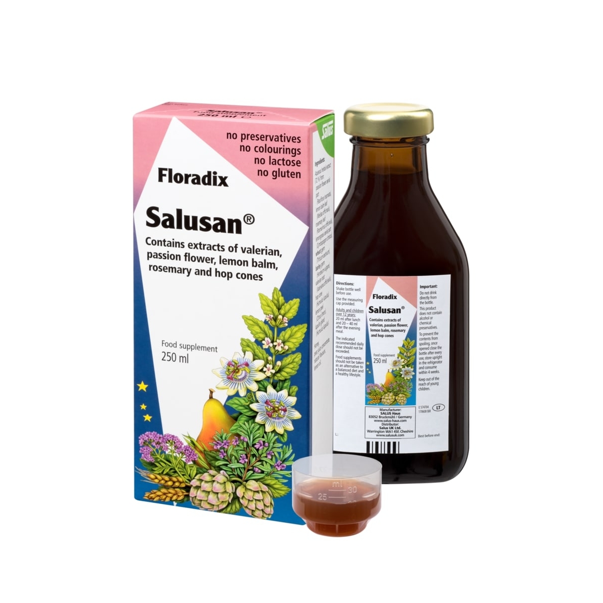 FLORADIX vaistažolių ekstraktas SALUSAN, 250ml - 