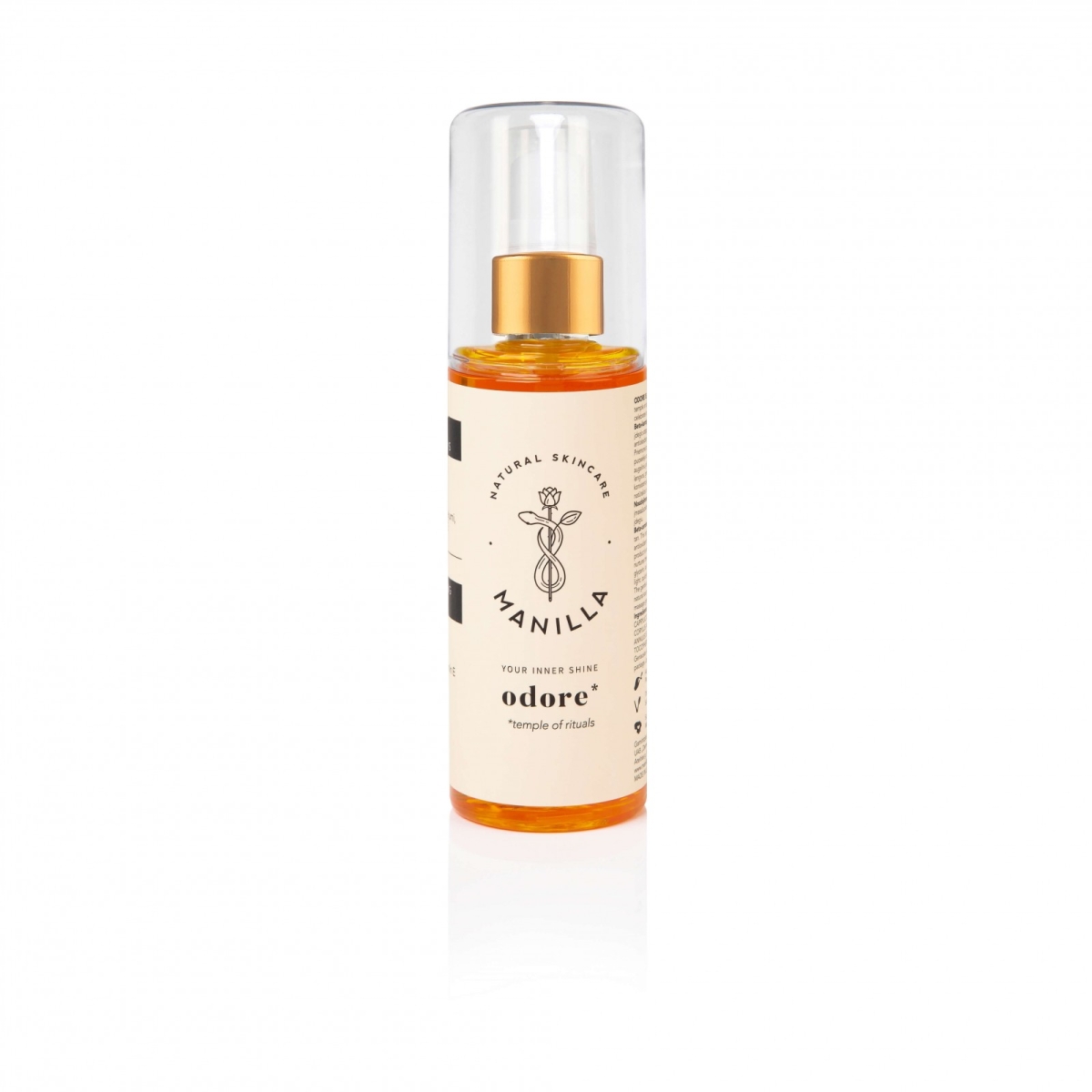 MANILLA natūralų įdegį skatinantis deginimosi aliejus ODORE, 125ml - 