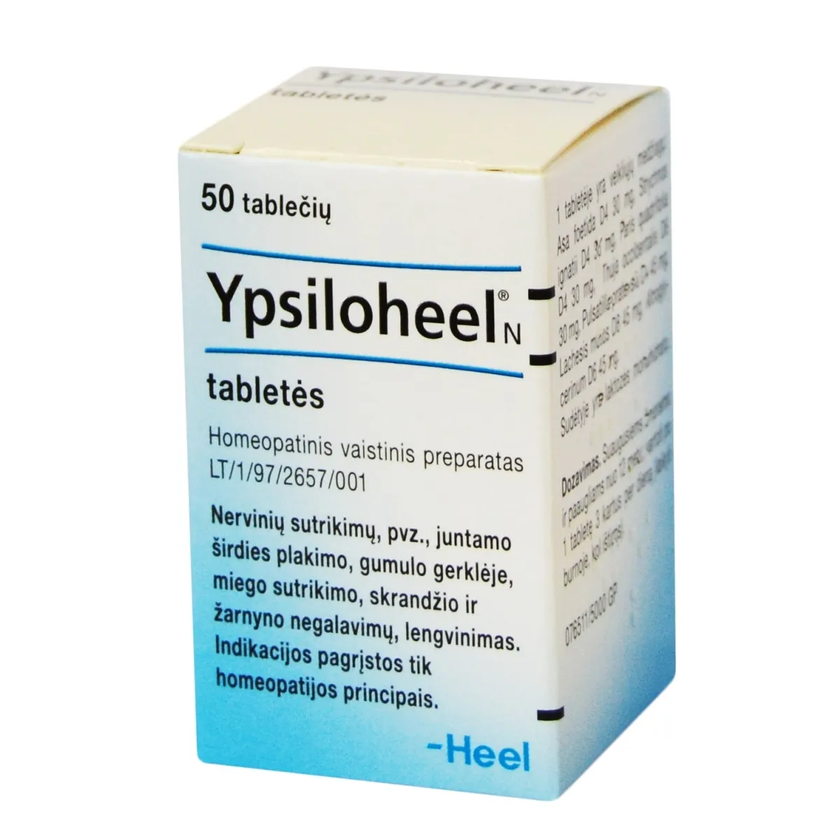 Ypsiloheel N tabletės N50 - 
