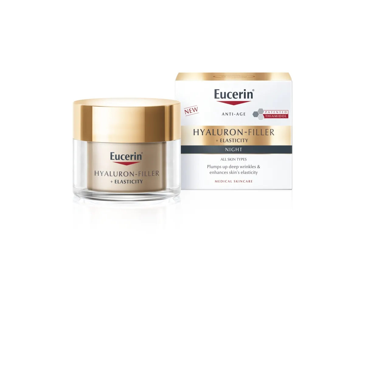 EUCERIN nakt. kremas brandžiai odai HYALURON-FILLER+ELASTICITY, 50 ml - 