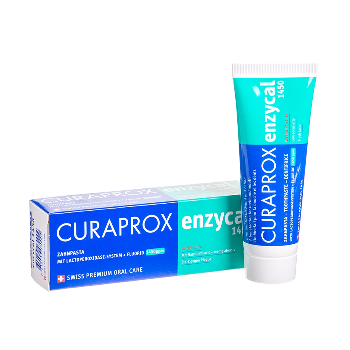 CURAPROX dantų pasta su enzimais ENZYCAL 1450, 75ml - 
