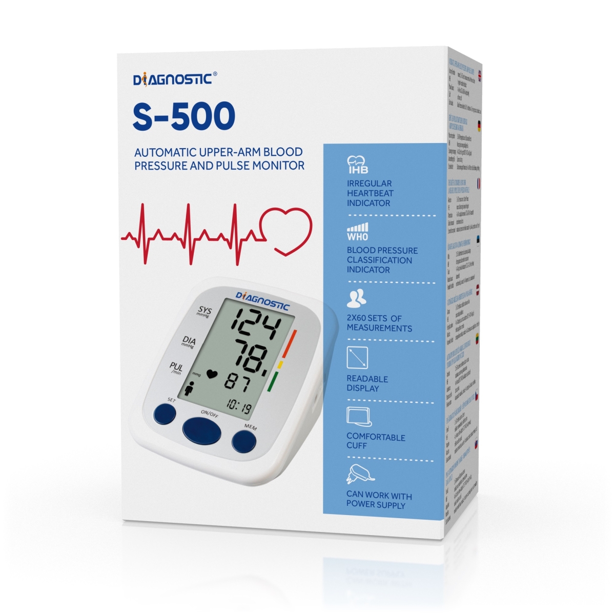 DIAGNOSIS automatinis kraujospūdžio matuoklis DIAGNOSTIC S-500, N1 - 