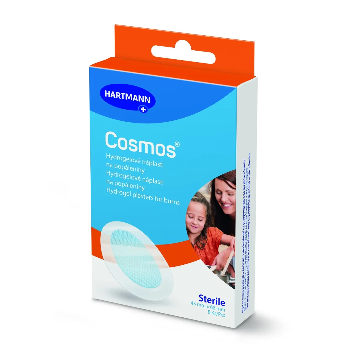 COSMOS pleistras nudegimams 68x43mm, 8vnt. - 