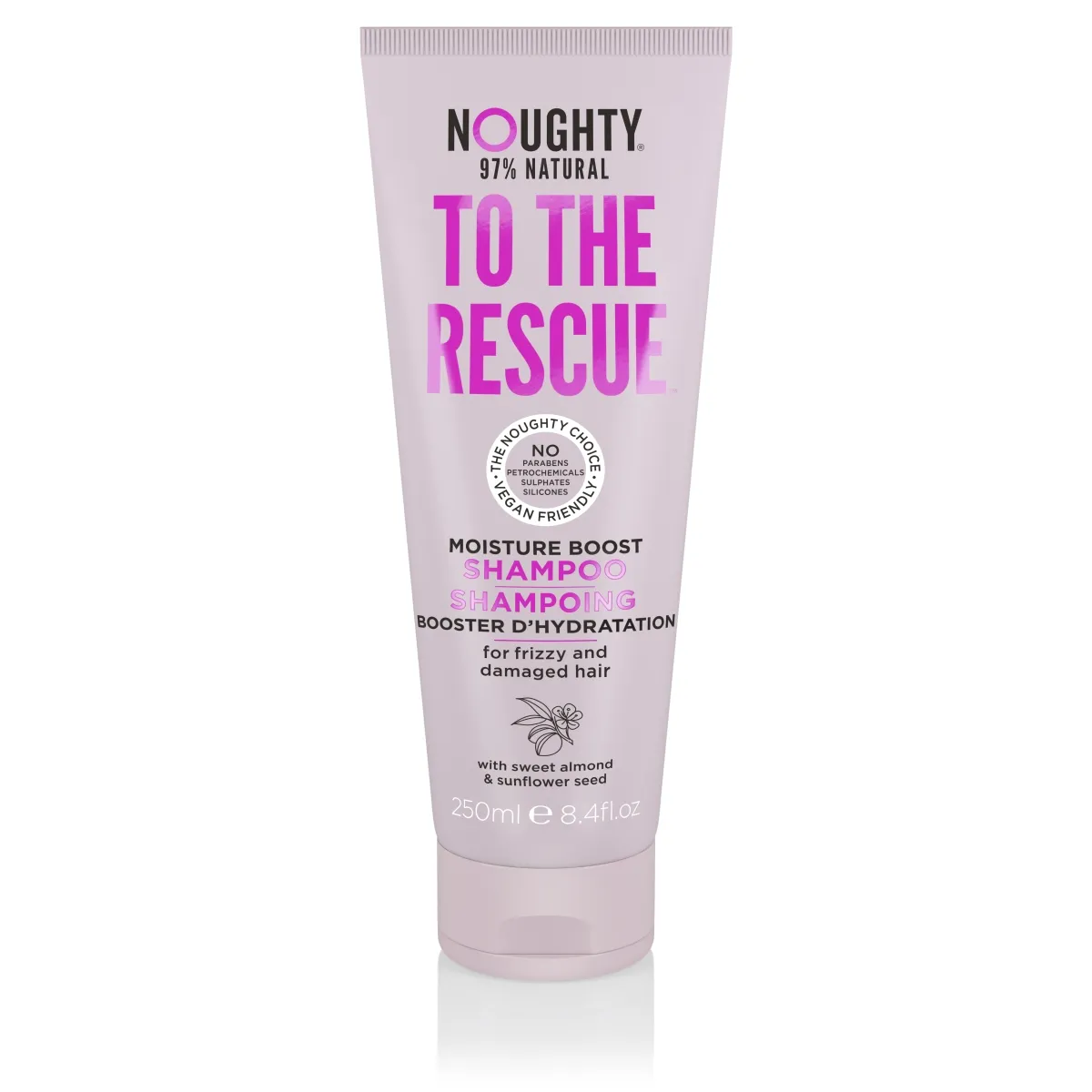 NOUGHTY drėkinamasis šampūnas sausiems, pažeistiems plaukams, 250ml - 