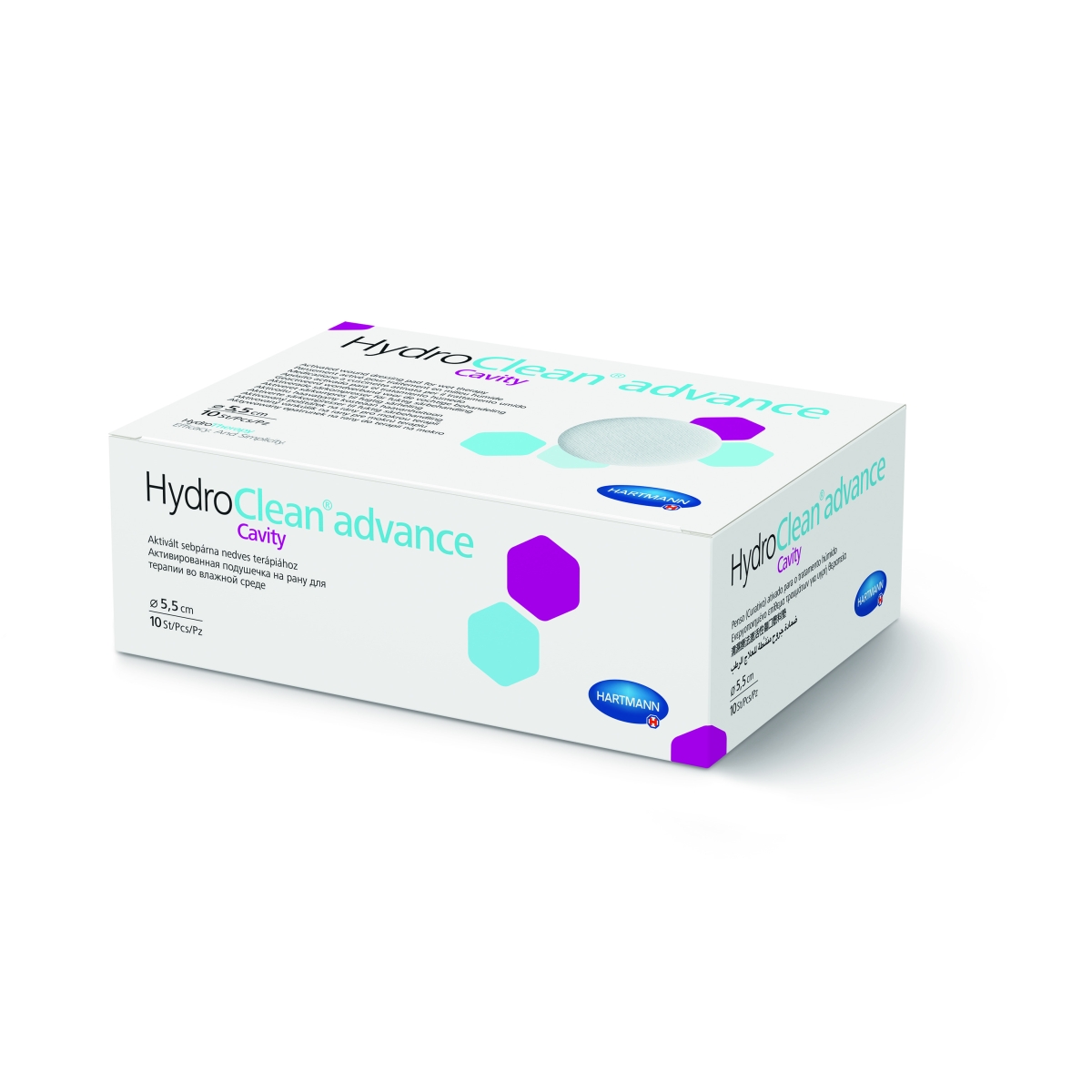 HARTMANN drėgnas tvarstis HYDROCLEAN ADVANCE 5.5cm, N10 - 