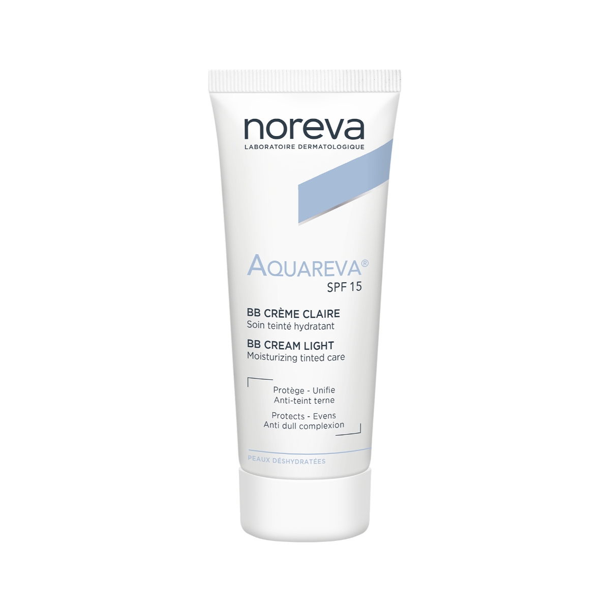 NOREVA drėkinamasis toninis šviesaus atspalvio BB kremas AQUAREVA 40ml - 
