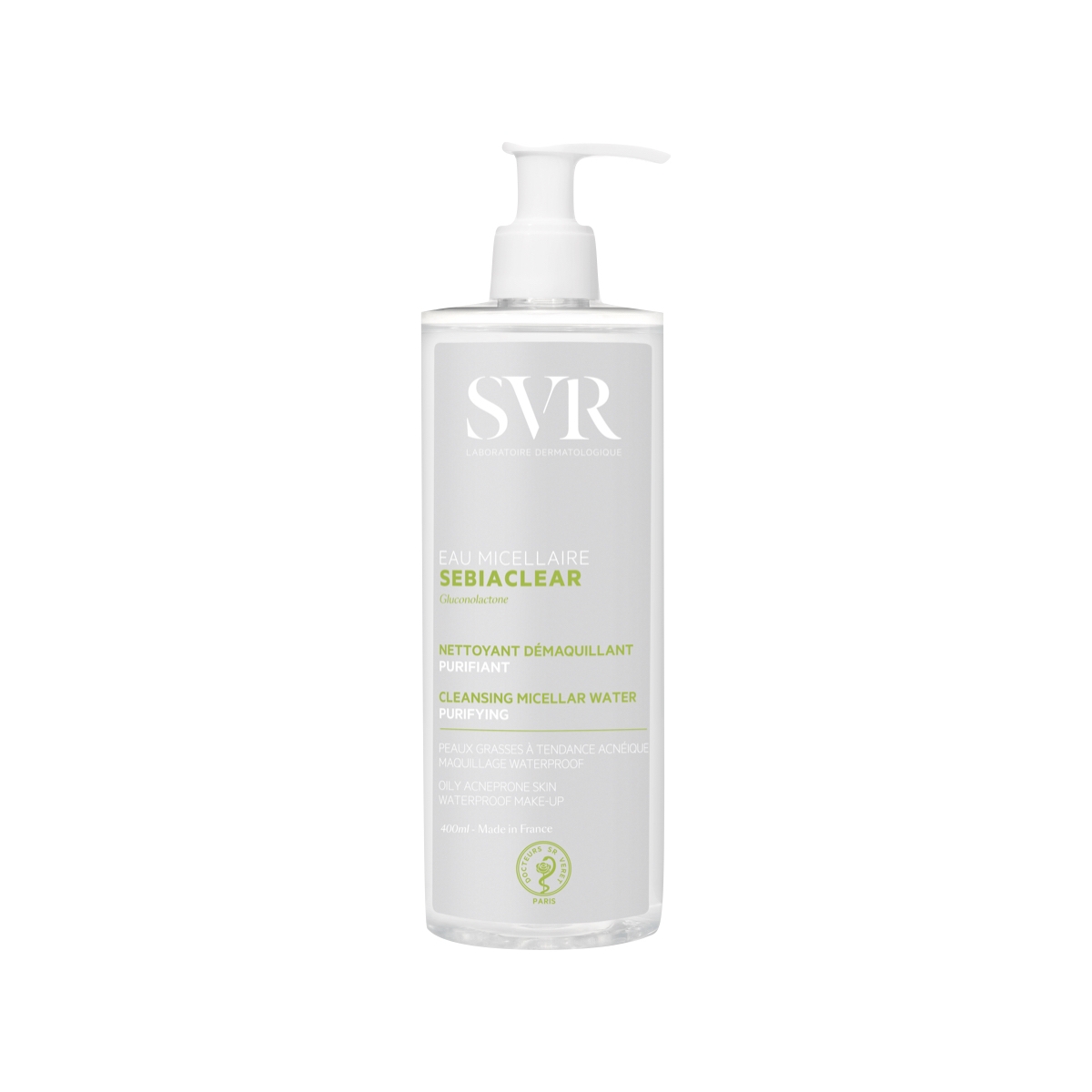 SVR micelinis vanduo riebiai ir mišriai odai SEBIACLEAR, 400ml - 