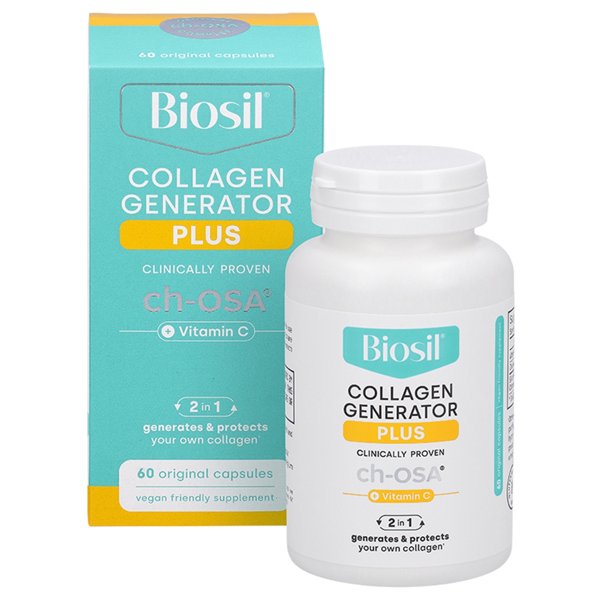 BIOSIL COLLAGEN GENERATOR PLUS, 60 kapsulių - 