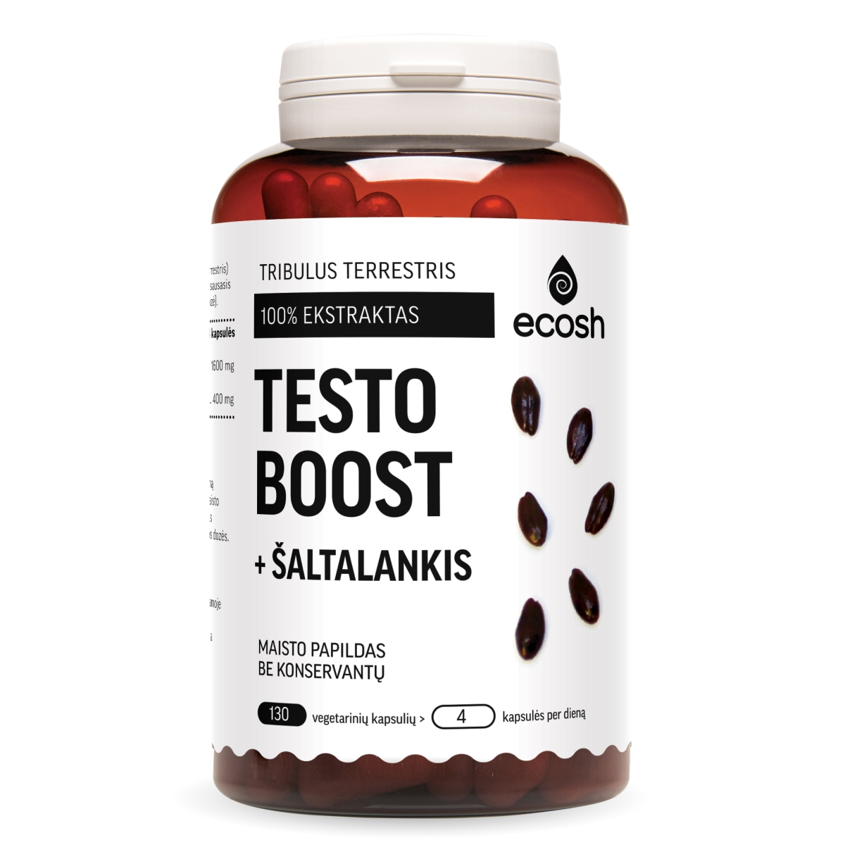 ECOSH TESTBOOST, 130 kapsulių - 