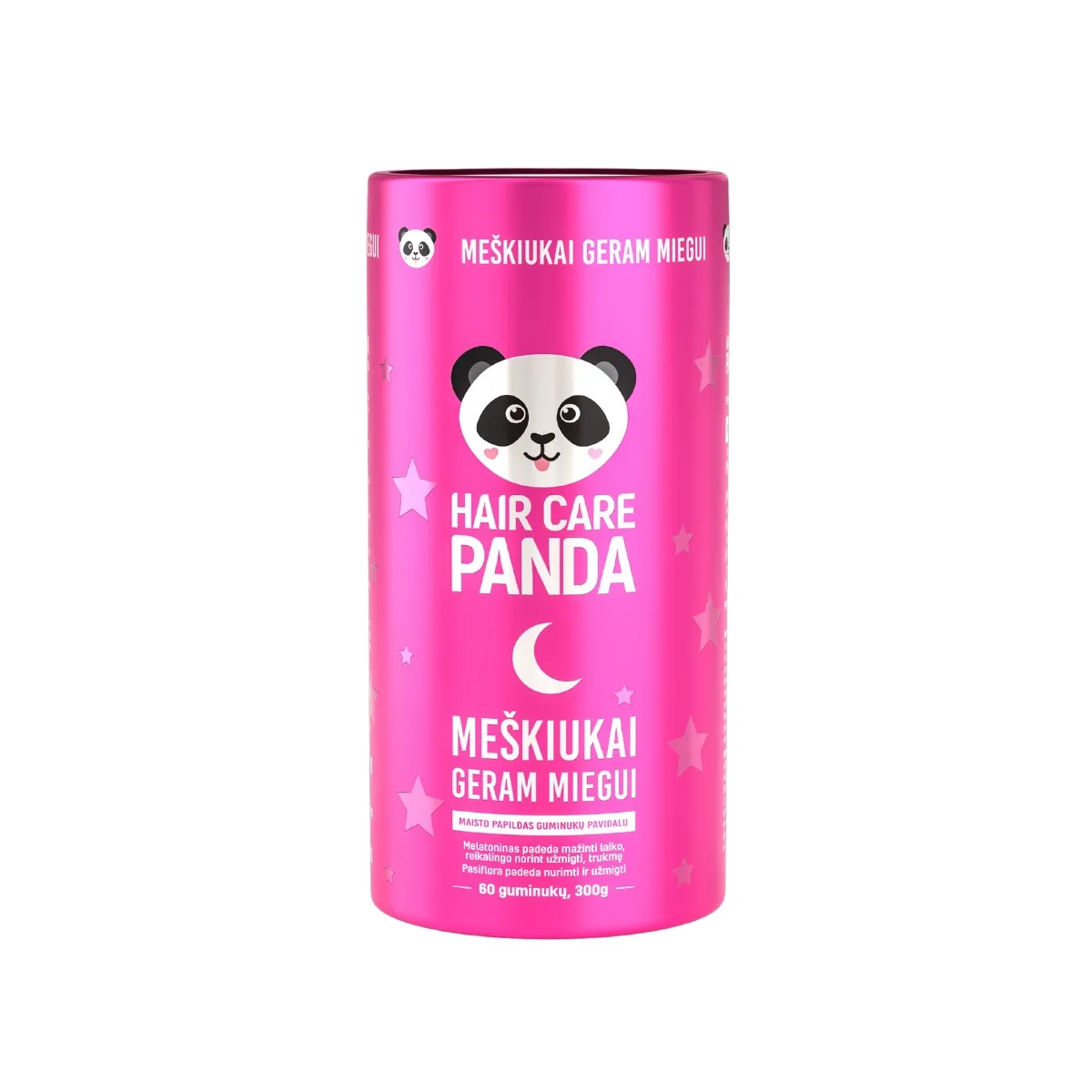 HAIR CARE PANDA Maisto papildas meškiukai GERAM MIEGUI, N60 - 