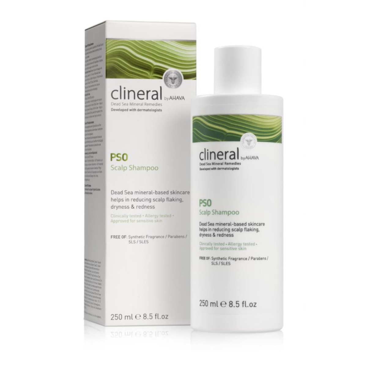 CLINERAL BY AHAVA galvos odos šampūnas PSO, 250ml - 
