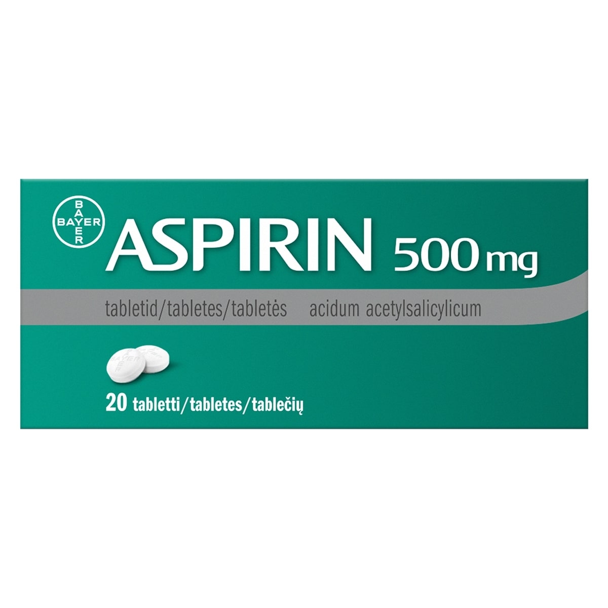 Aspirin 500mg tabletės N20 - 