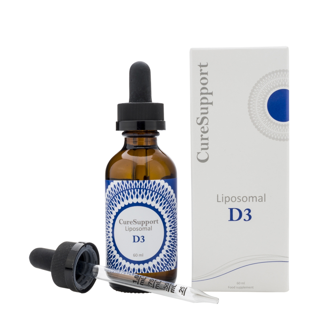 CURESUPPORT skystas vitaminas D3 2000TV liposomose, 60ml - 