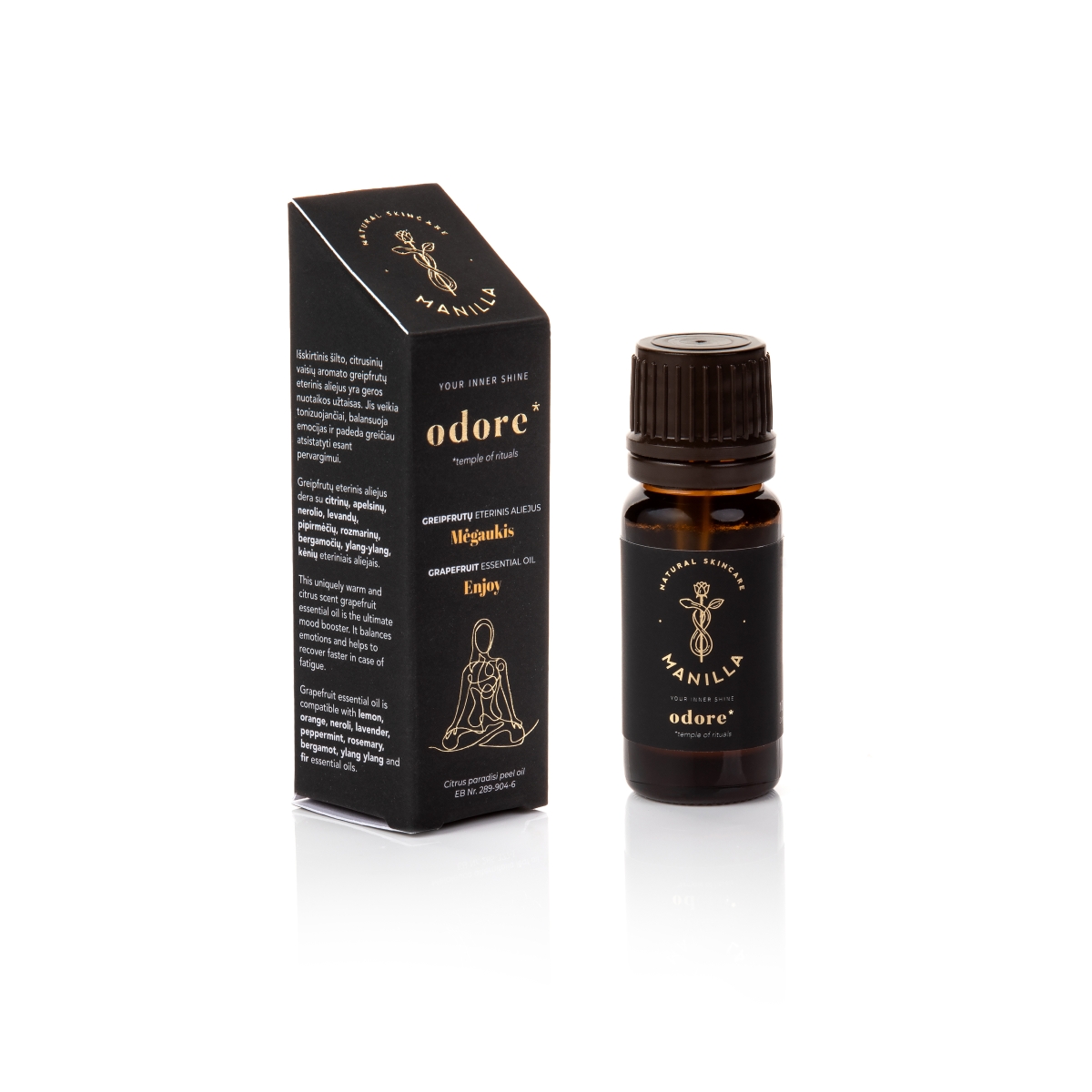 MANILLA natūralus greipfrutų eterinis aliejus MĖGAUKIS ODORE, 10ml - 