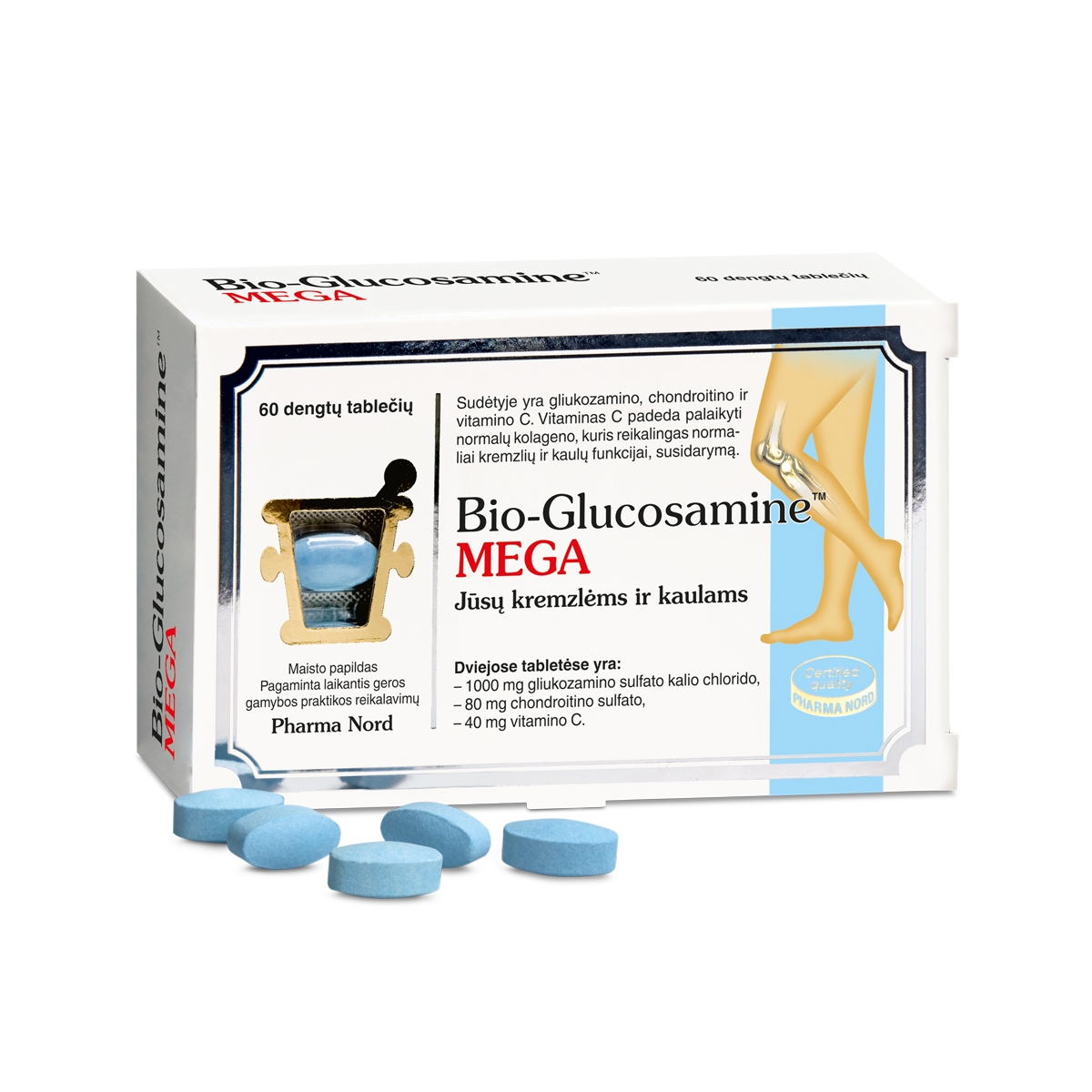Bio-Glucosamine MEGA tabletės N60 - 