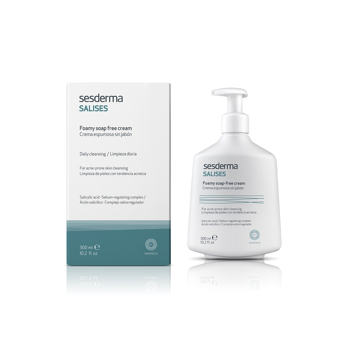 SESDERMA bemuilis putojantis prausiklis SALISES, 300ml - 