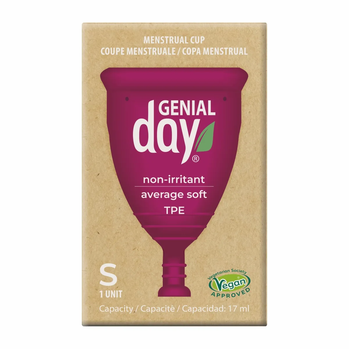 GENIAL DAY menstruacinė taurelė, S dydis, N1 - 