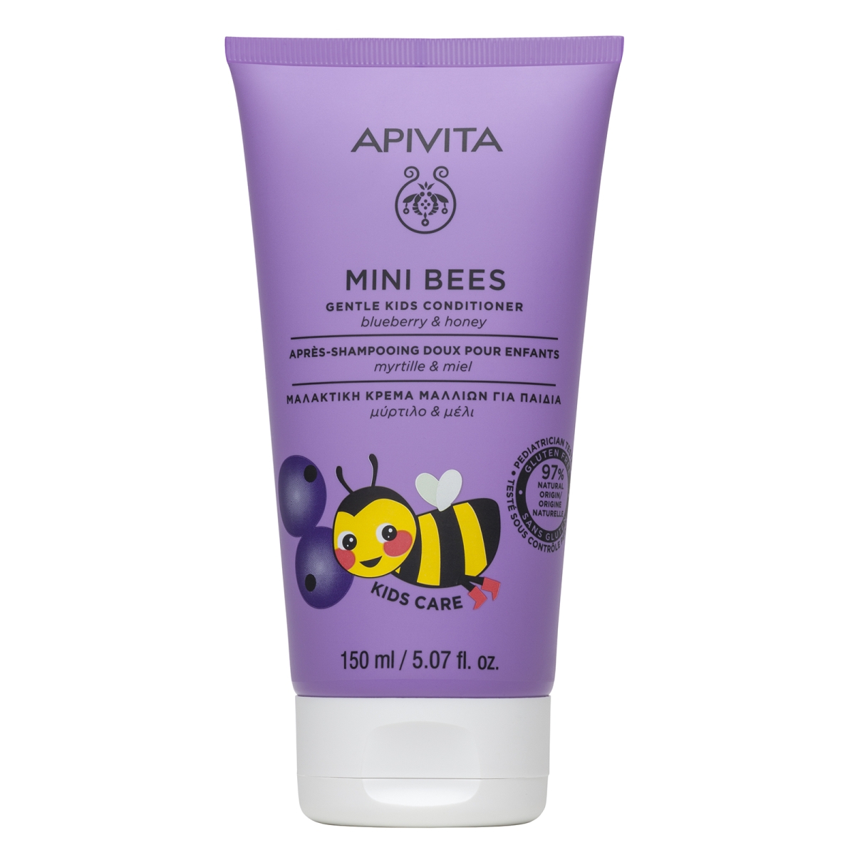 APIVITA kondicionierius KIDS BLUBERRY&HONEY, 150ml - 