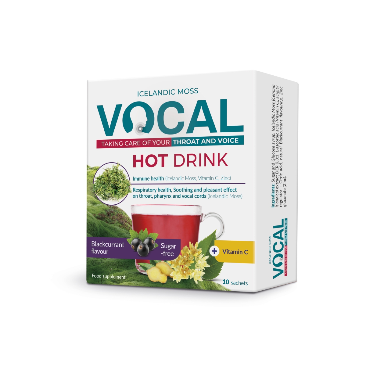 Vocal milteliai paketėliuose karštam gėrimui ruošti (juodųjų serbentų) - 