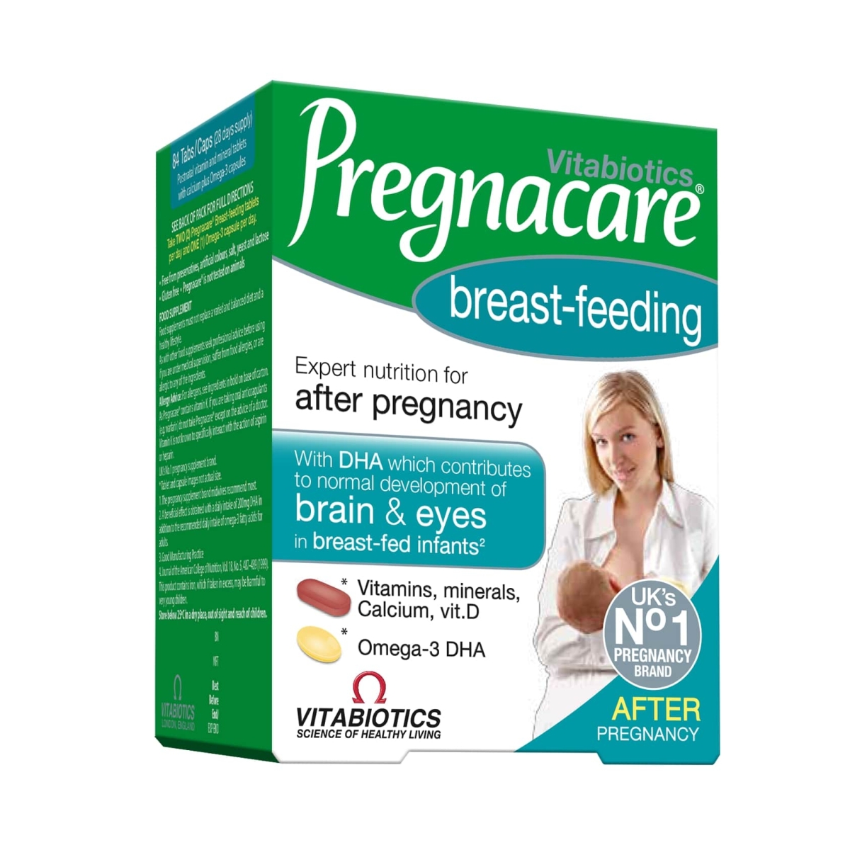 PREGNACARE BREAST-FEEDING, 56 tabletės / 28 kapsulės - 