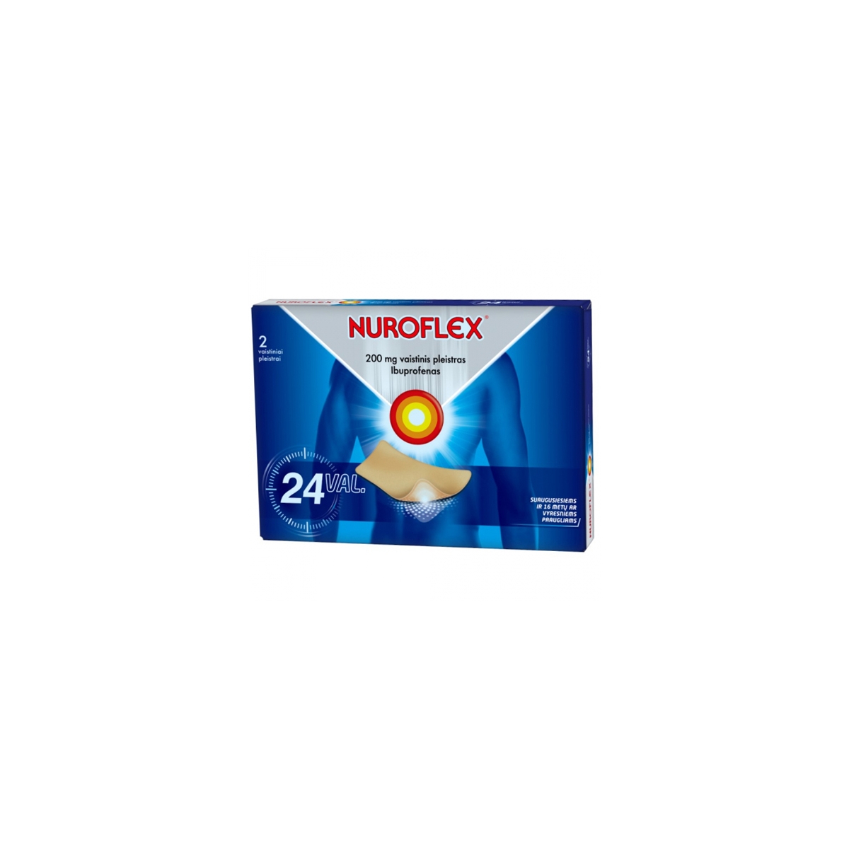 Nuroflex 200mg vaistinis pleistras N2 - 