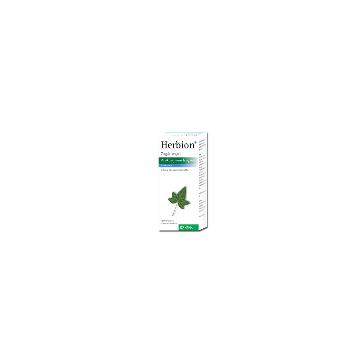 Herbion 7mg/ml sirupas 150ml ir matavimo šaukštas N1 - 