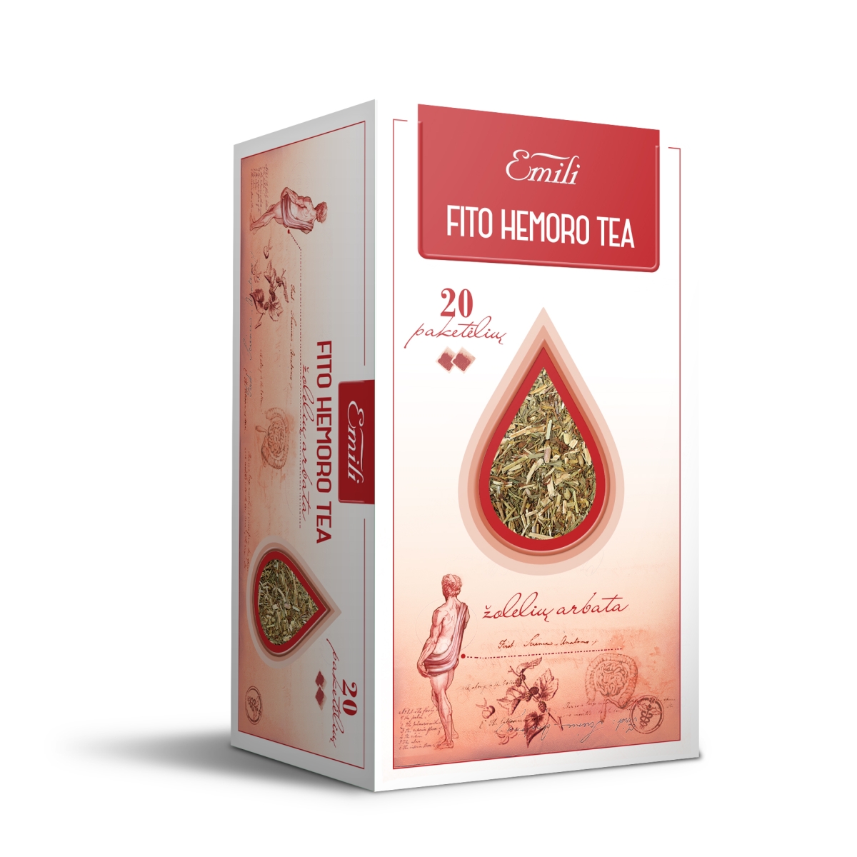 EMILI arbata FITO HEMORO, 1,5g x N20 - 