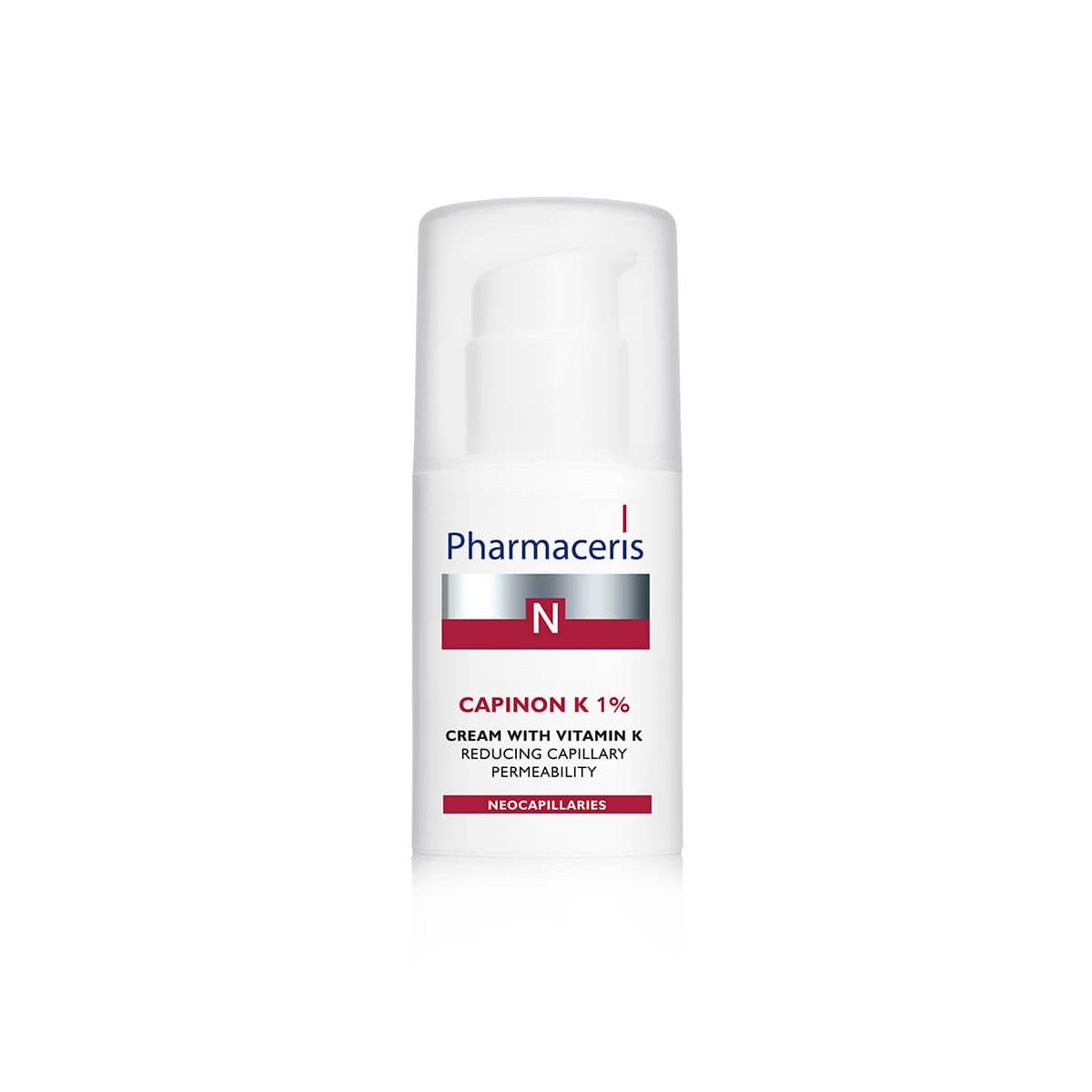 PHARMACERIS N kapiliarus stiprinantis kremas CAPINON K 1%, 30ml - 